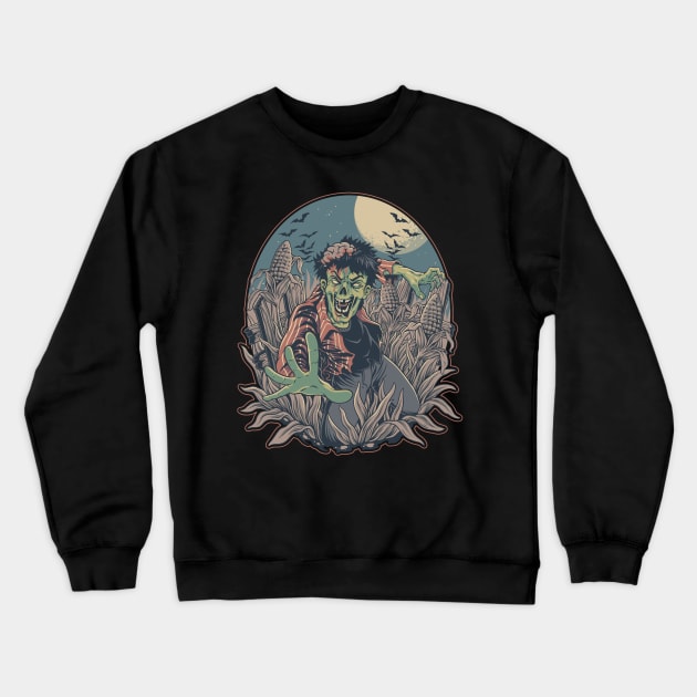 rise of the undead zombie Crewneck Sweatshirt by arjunagaluh